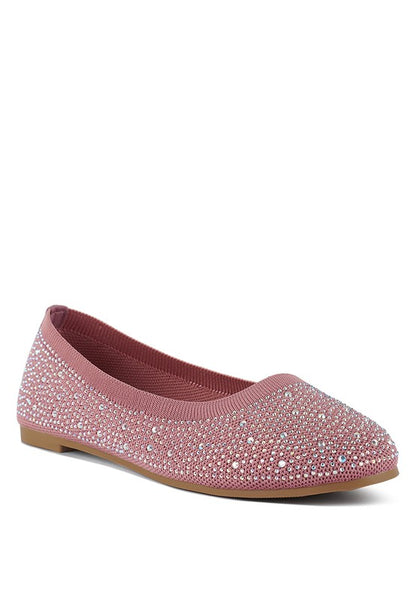 RAG & Co. Splash Rhinestones Embellished Ballet Flats