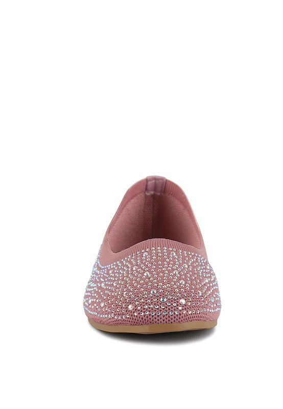 RAG & Co. Splash Rhinestones Embellished Ballet Flats