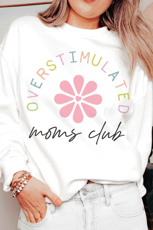 A. BLUSH. Co. "Overstimulated Mom's Club" Graphic Sweatshirt