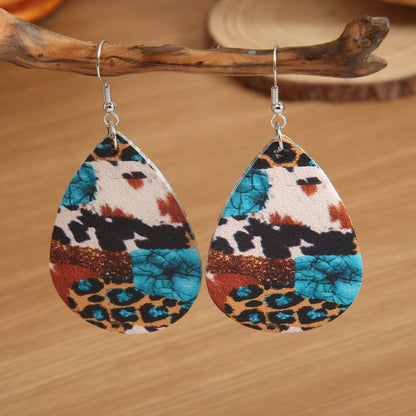 Western-style Teardrop Alloy Earrings