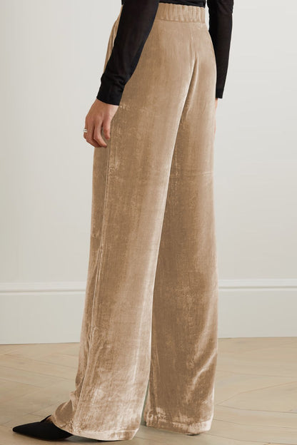 DOUBLE TAKE Loose Fit High Waist Long Pants with Pockets