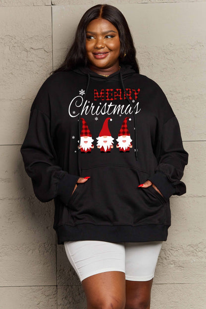 SIMPLY LOVE Full Size MERRY CHRISTMAS Graphic Hoodie