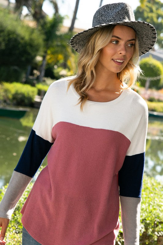 PLUS COLOR BLOCK TOP