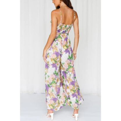 ONE & ONLY COLLECTIVE Floral  Print Cami Wide-leg Jumpsuit 62421B01