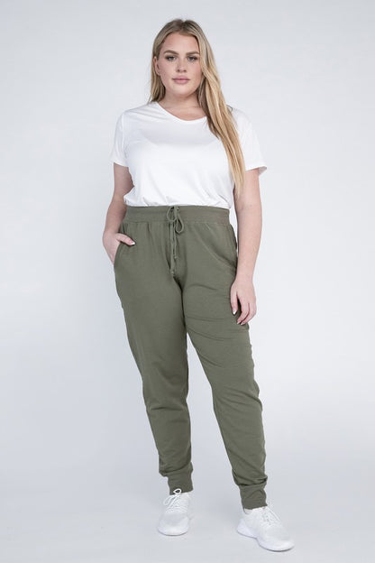 BLUE AGE Plus-Size Jogger Pants