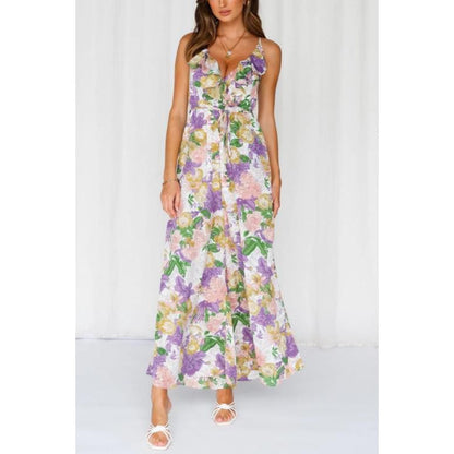 ONE & ONLY COLLECTIVE Floral  Print Cami Wide-leg Jumpsuit 62421B01