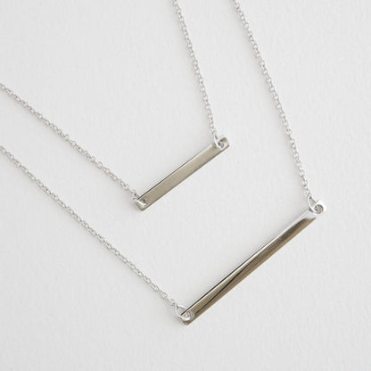 HONEYCAT Double Layered Bar Necklace