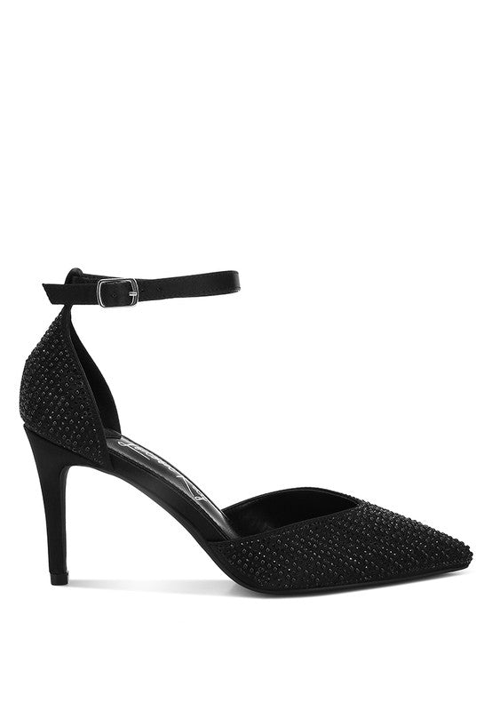 RAG & Co. Formal Wanda Pearls & Sequins Embellished Cocktail Sandals