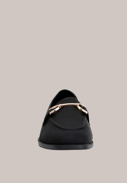 RAG & Co. Fable Horse bit Embellished Flat Loafers