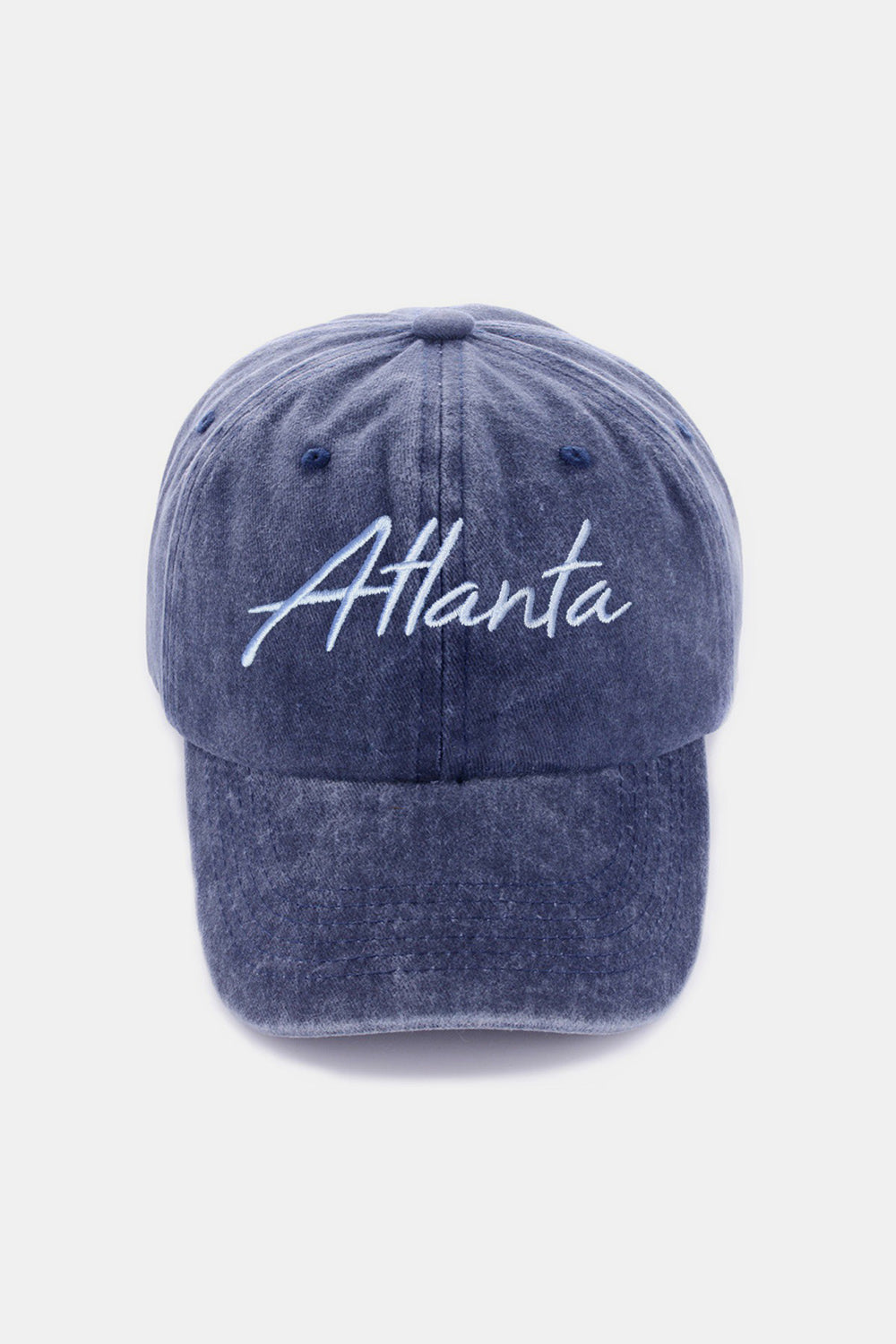 ZENANA Washed ATLANTA Embroidered Baseball Cap