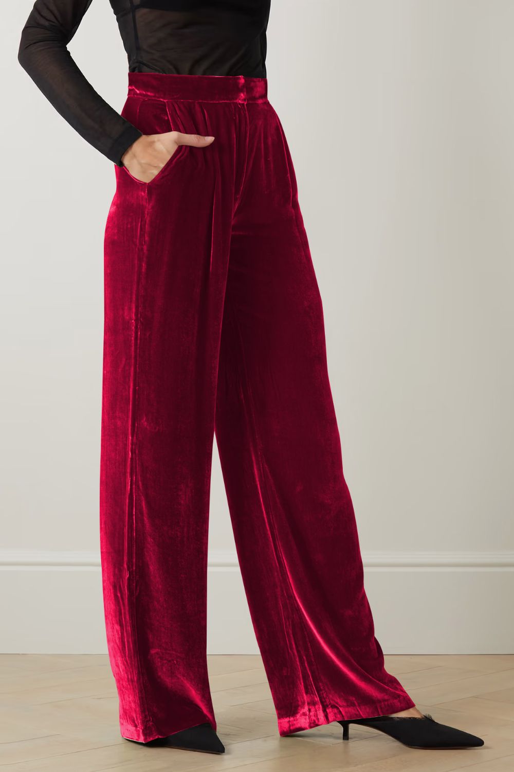 DOUBLE TAKE Loose Fit High Waist Long Pants with Pockets