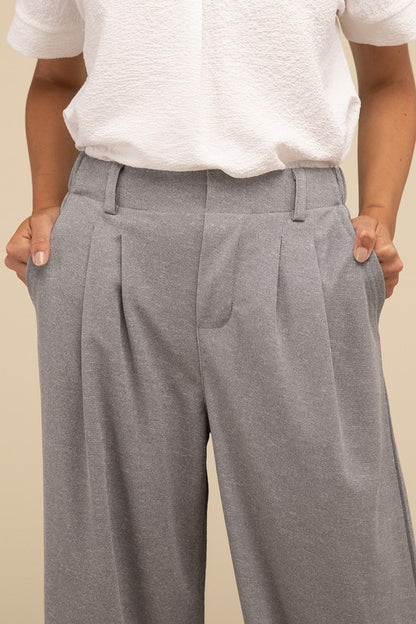 LILOU Waffle Trouser Pants