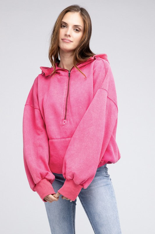 BIBI Stitch Detailed Elastic Hem Hoodie Sweatshirt