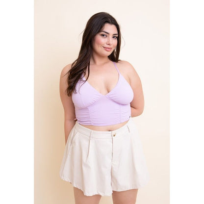 Plus Size Ruched Bralette