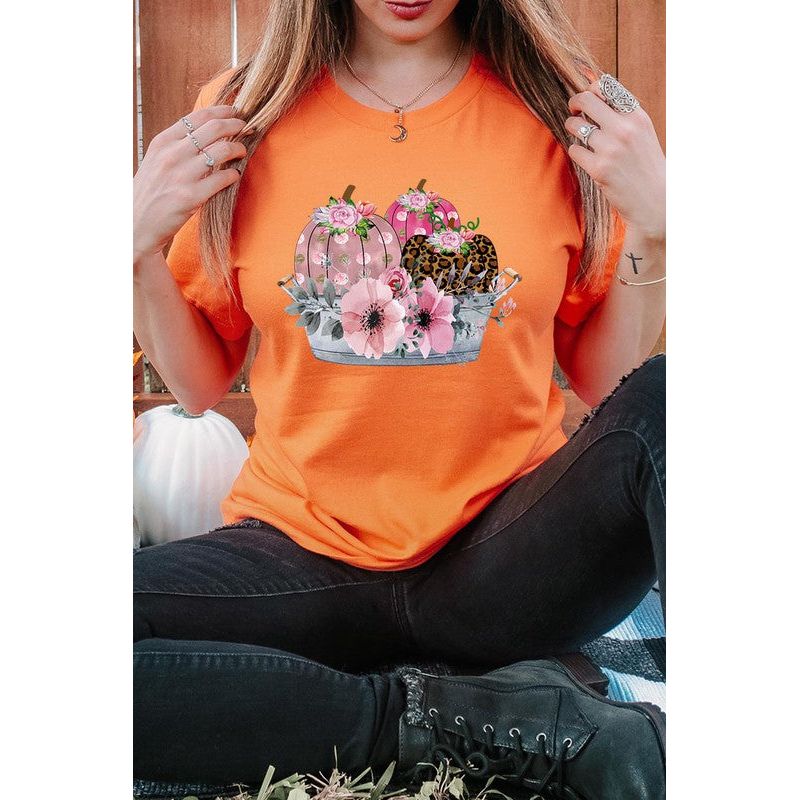 COLOR BEAR Pumpkin season Short Sleeves T-shirt