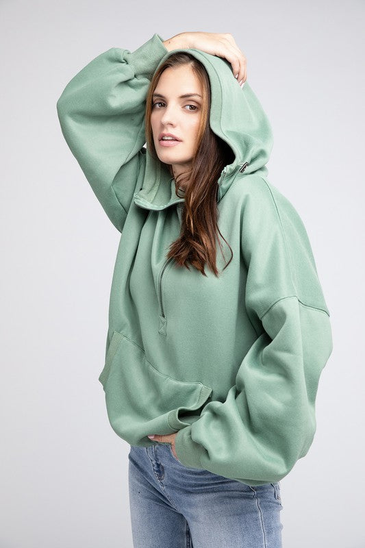 BIBI Stitch Detailed Elastic Hem Hoodie Sweatshirt