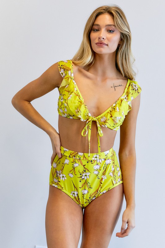 DAVI & DANI 2 Piece Floral Swimwear Set