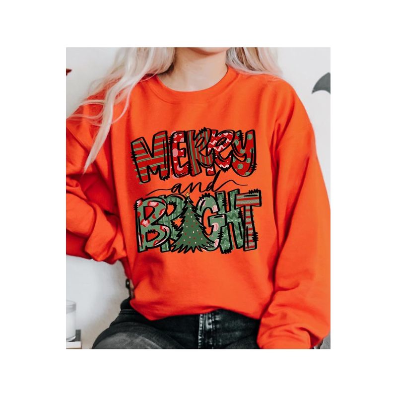 COLOR BEAR Merry & Bright Christmas Sweatshirt