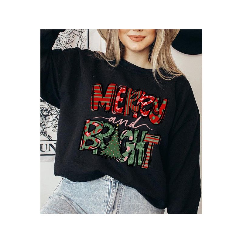 COLOR BEAR Merry & Bright Christmas Sweatshirt