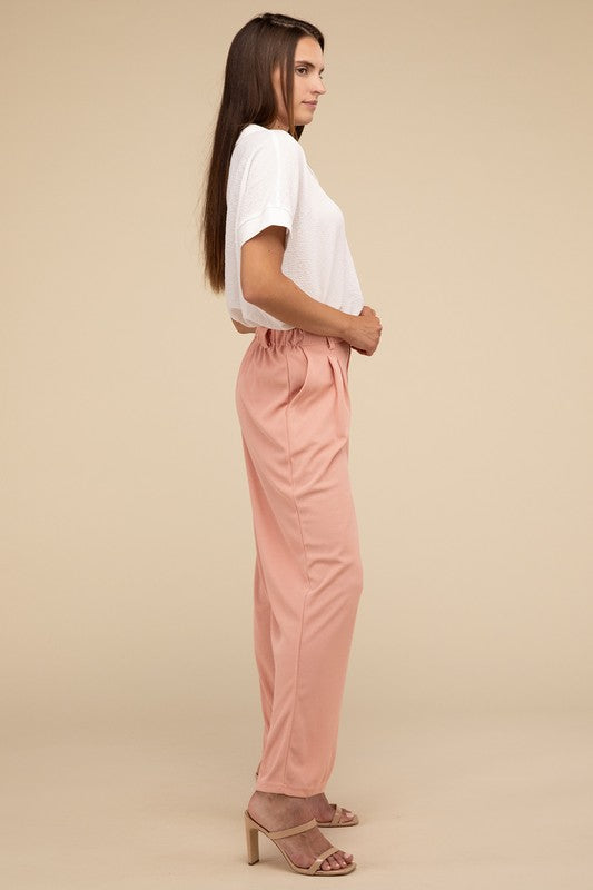 LILOU Waffle Trouser Pants