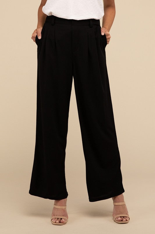 LILOU Waffle Trouser Pants