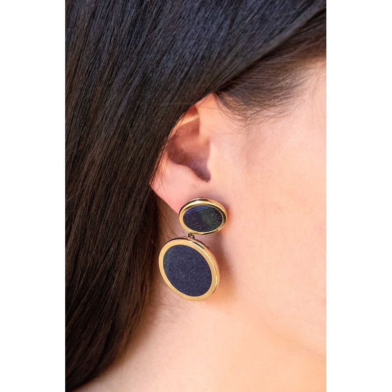 LOVODA Going Places Circle Drop Earrings