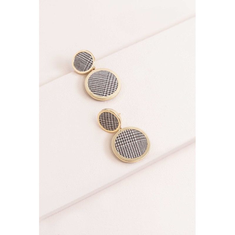 LOVODA Going Places Circle Drop Earrings