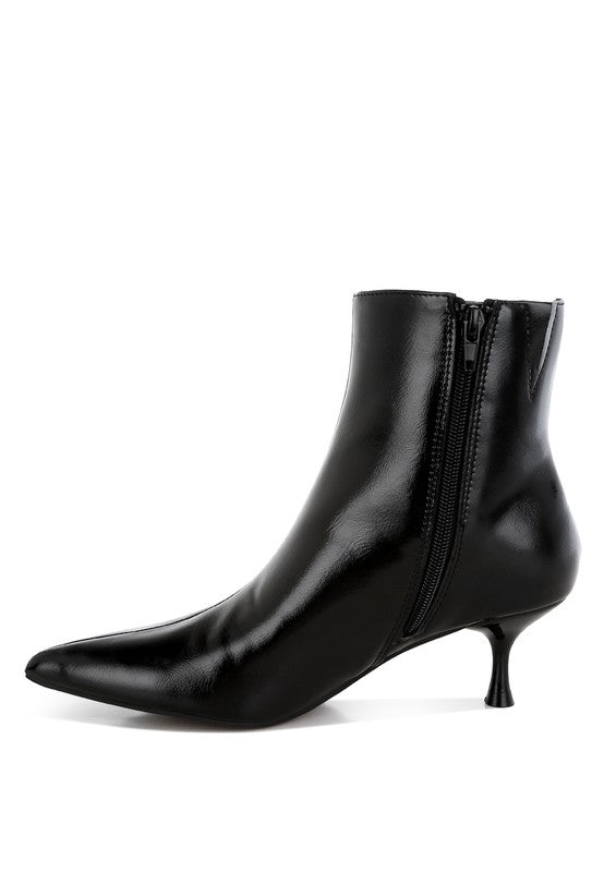 RAG & Co. Thymus Faux Leather Kitten Heel Boots