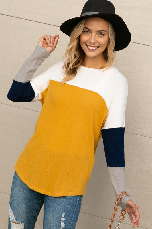 PLUS COLOR BLOCK TOP