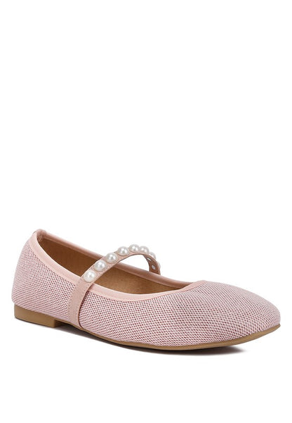 RAG & Co. Sassie Pearl Embellished Ballerina Flats