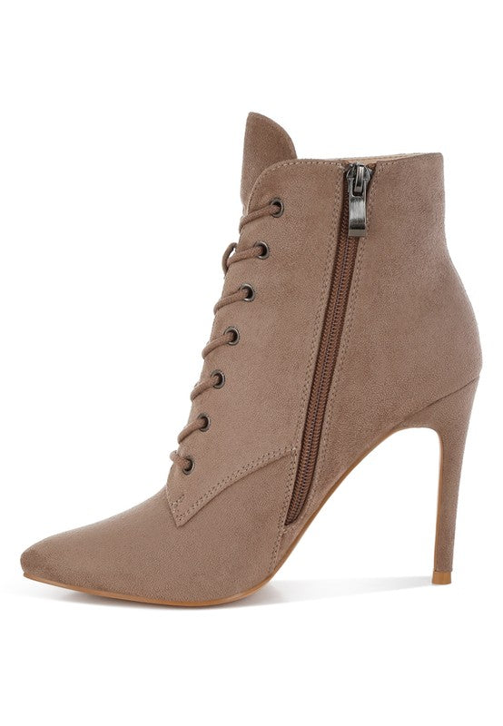 RAG & Co. Agmati Lace Up Stiletto Boots