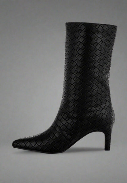 RAG & Co. Mentha Woven Faux Leather Boots