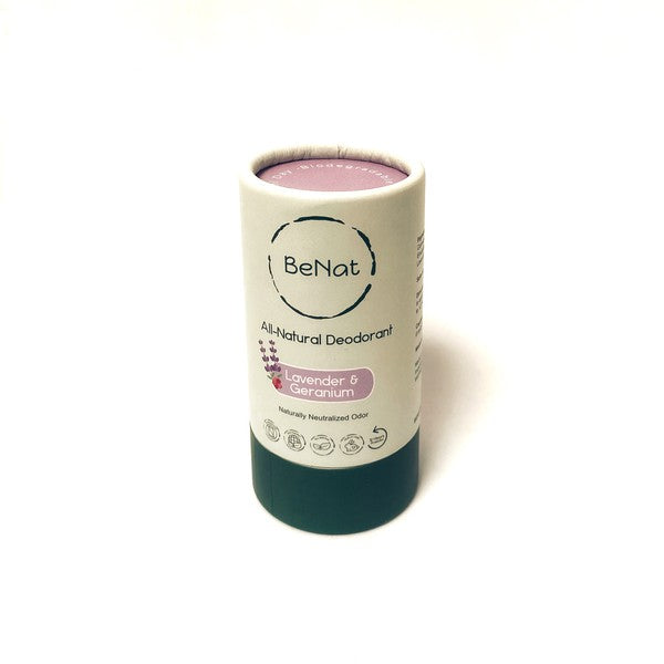 BeNAT All Natural, Plastic-Free Deodorants. 3oz.