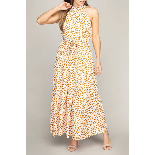 NUVI APPAREL Tiered maxi dress