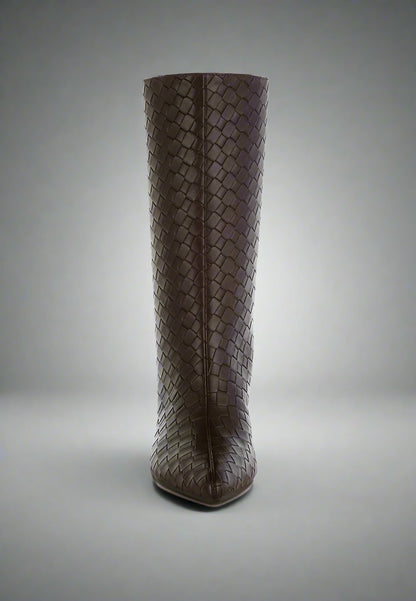 RAG & Co. Mentha Woven Faux Leather Boots