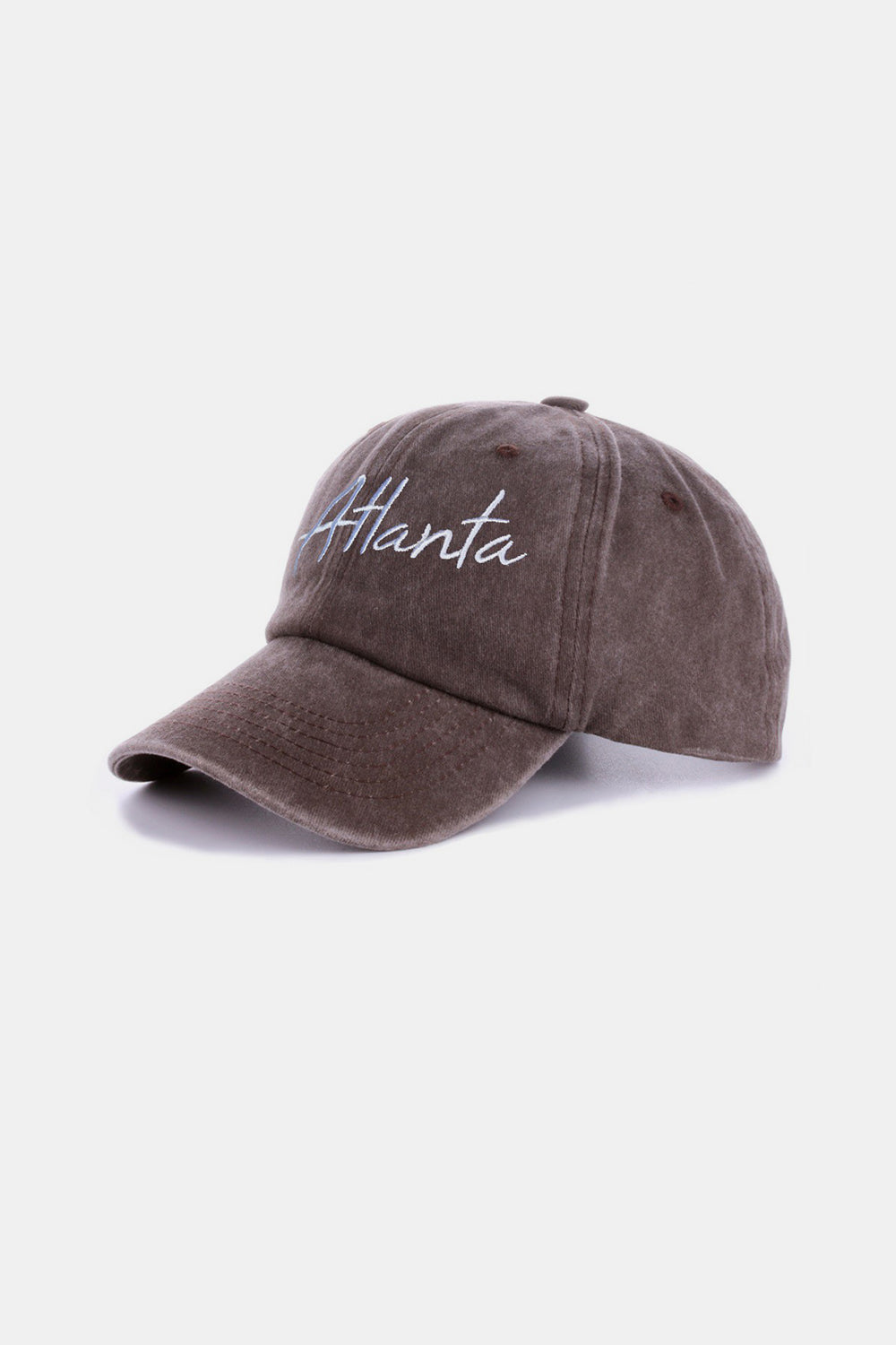 ZENANA Washed ATLANTA Embroidered Baseball Cap