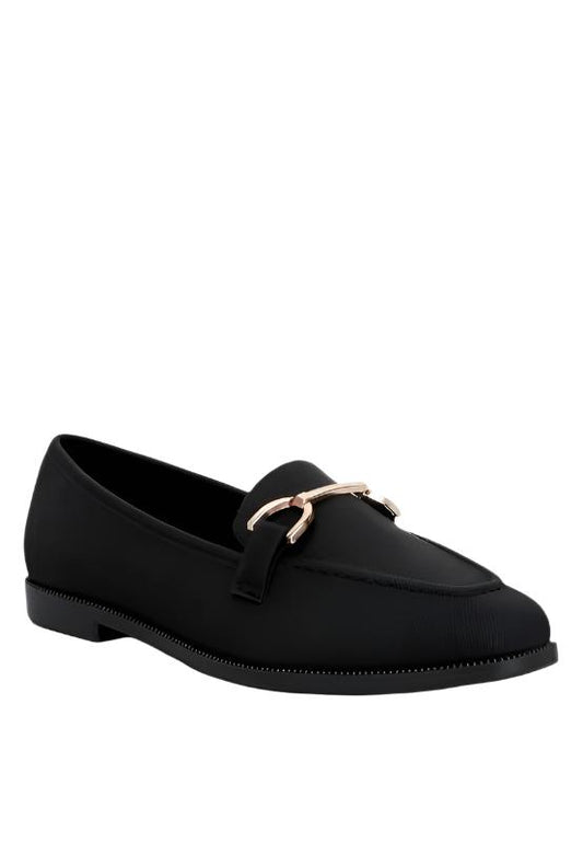 RAG & Co. Fable Horse bit Embellished Flat Loafers