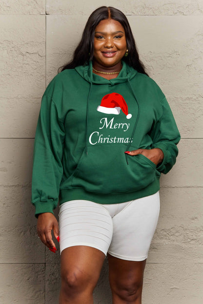 SIMPLY LOVE Full Size MERRY CHRISTMAS Graphic Hoodie