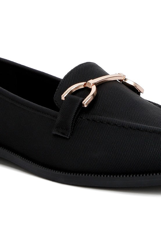 RAG & Co. Fable Horse bit Embellished Flat Loafers