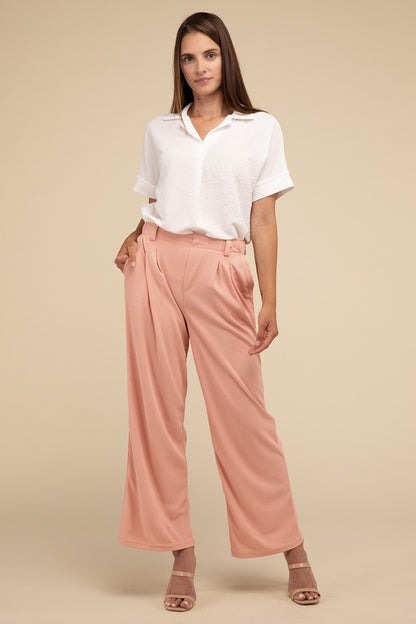 LILOU Waffle Trouser Pants