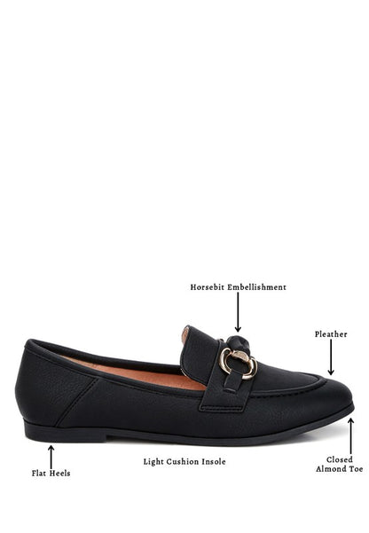 RAG & Co. Asher Horse-bit Embellished Raffia Loafers