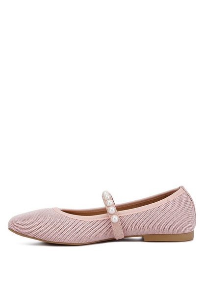 RAG & Co. Sassie Pearl Embellished Ballerina Flats