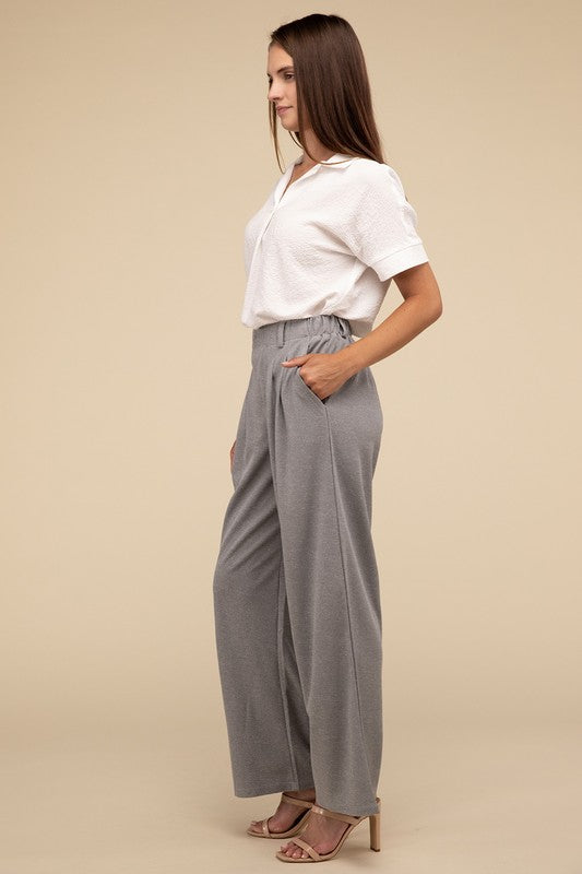 LILOU Waffle Trouser Pants