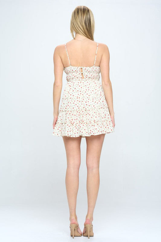 ONE & ONLY COLECTIVE Floral Ruffle Cami Mini Dress