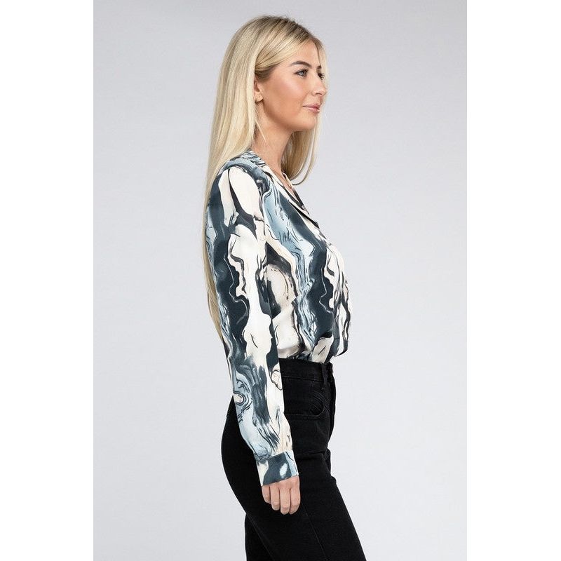 NUVI APPAREL Multicolor Buttoned down Blouse