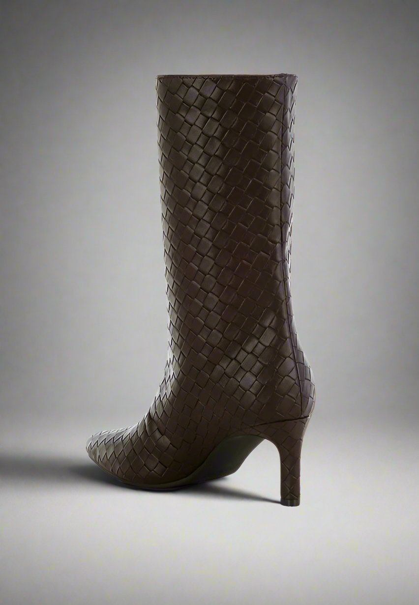 RAG & Co. Mentha Woven Faux Leather Boots