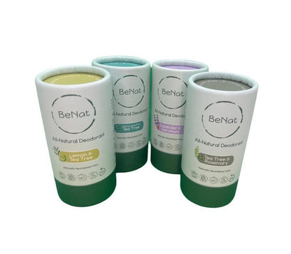 BeNAT All Natural, Plastic-Free Deodorants. 3oz.