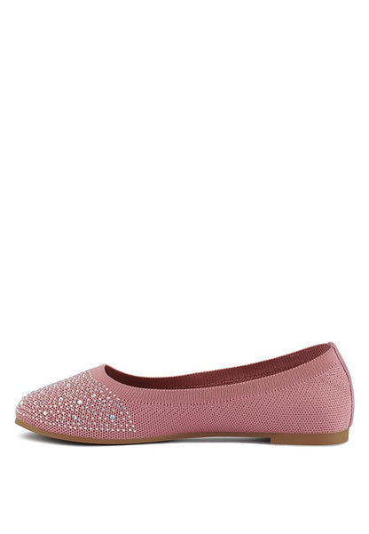 RAG & Co. Splash Rhinestones Embellished Ballet Flats