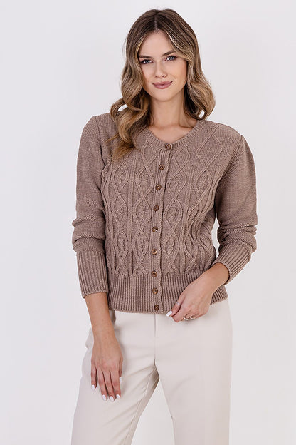 MKM Casual Hip-length Button Knitted Sweater Cardigan-model 187272