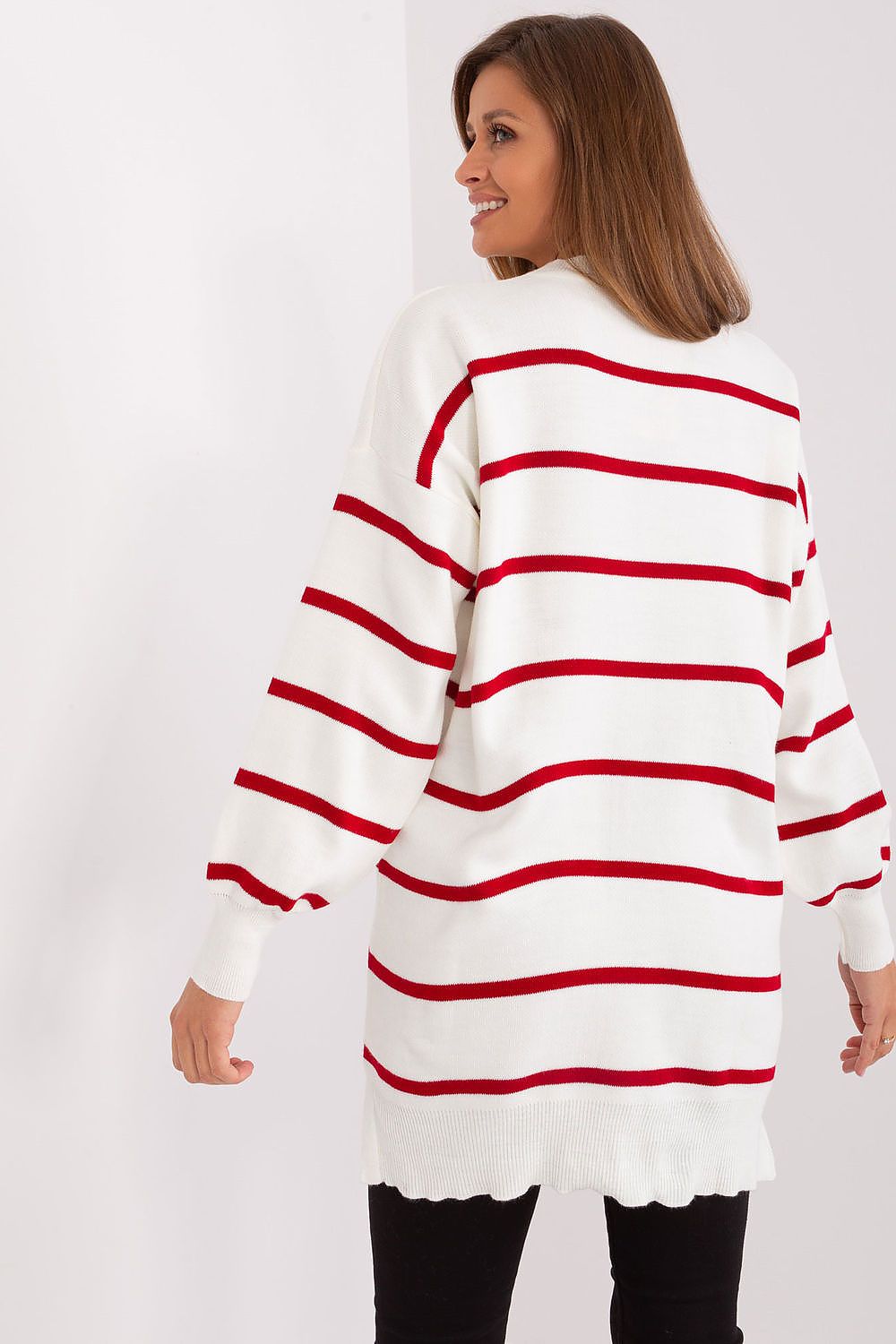 FACTORY PRICE Long Casual Striped Pullover Sweater-model 187505